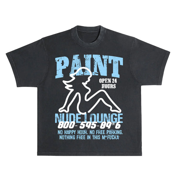 Grey Paint Nude Lounge Tee