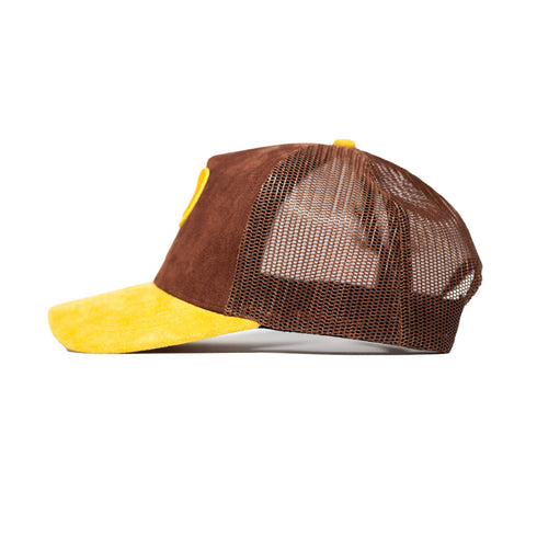Chocolate Varsity P Trucker Snapback