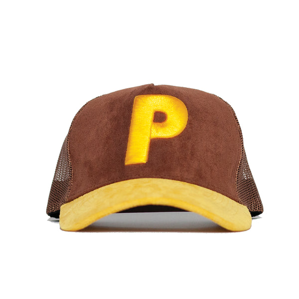 Chocolate Varsity P Trucker Snapback