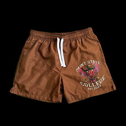 Tan State College Shorts