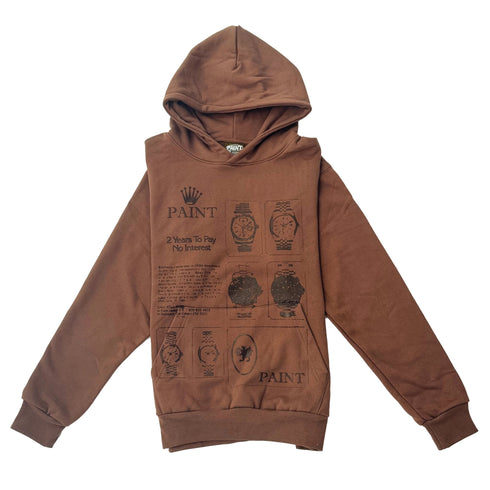 Chocolate Timepiece Heavyweight Hoodie
