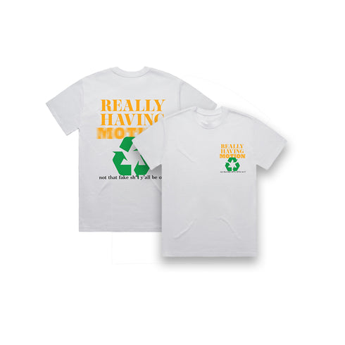 White Having Motion Tee