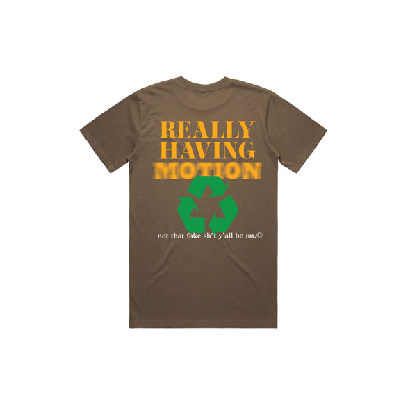 Brown Having Motion Tee