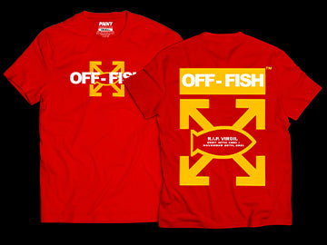 Red Off-Fish Tee