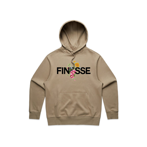 Tan Floral Finesse Hoodie